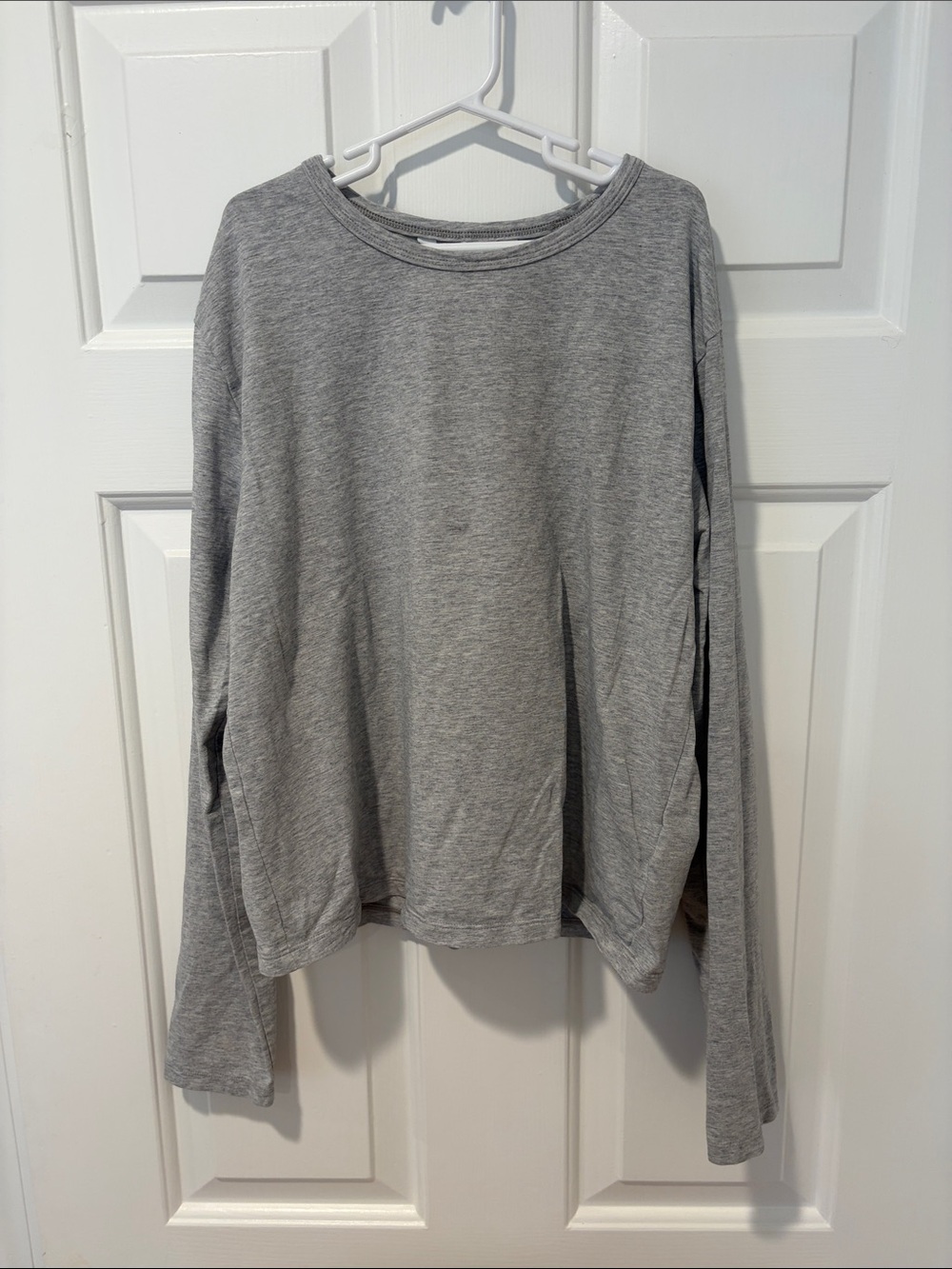 Women’s light gray long sleeve from Athleta size XS